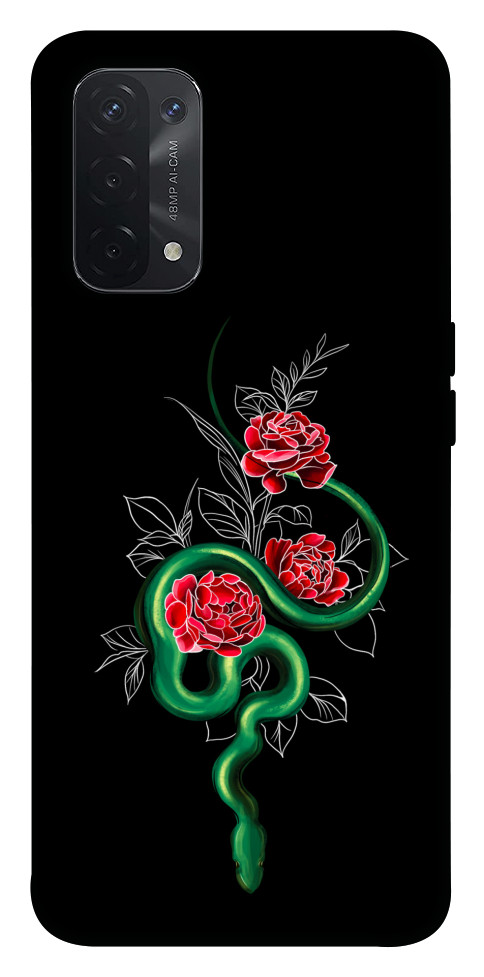 

Чохол Snake in flowers для Oppo A54 5G 1538094