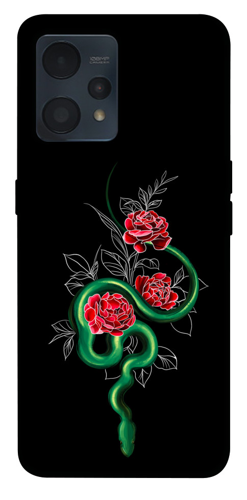 Чехол Snake in flowers для Realme 9 4G