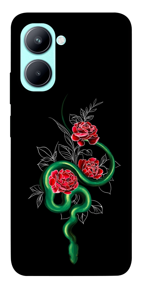 Чехол Snake in flowers для Realme C33