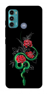 Чохол Snake in flowers для Motorola Moto G60