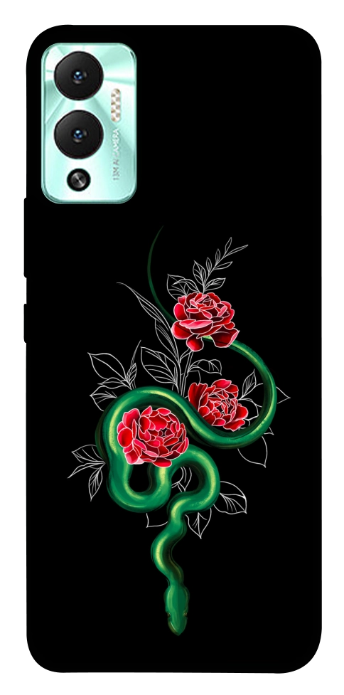 Чехол Snake in flowers для Infinix Hot 12 Play