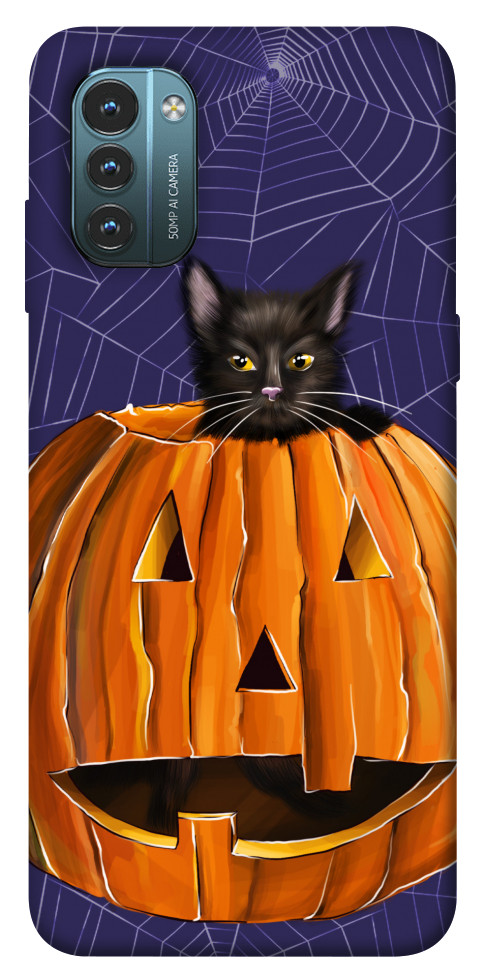 

Чехол Cat and pumpkin для Nokia G21 1538152