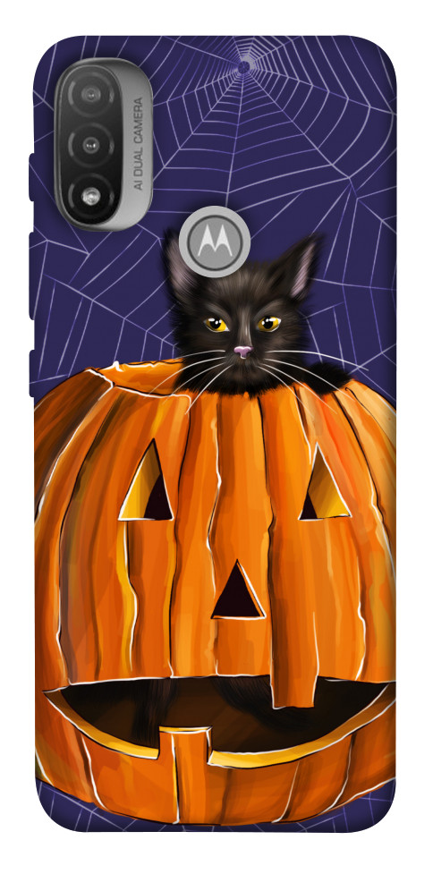 

Чехол Cat and pumpkin для Мotorola Moto E20 1538155