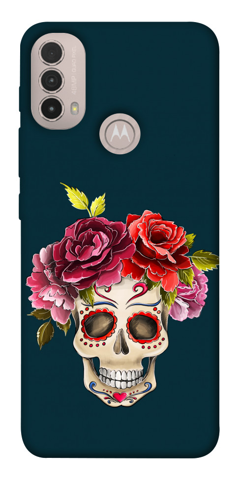 

Чохол Flower skull для Motorola Moto E40 1538171
