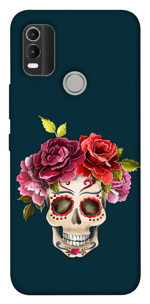 

Чохол Flower skull для Nokia C21 Plus 1538192