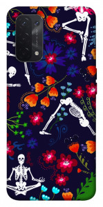 Чехол Yoga skeletons для Oppo A74 5G