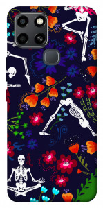 Чохол Yoga skeletons для Infinix Smart 6