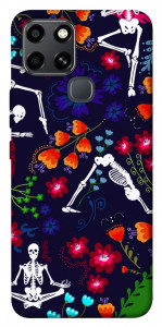 Чохол Yoga skeletons для Infinix Smart 6