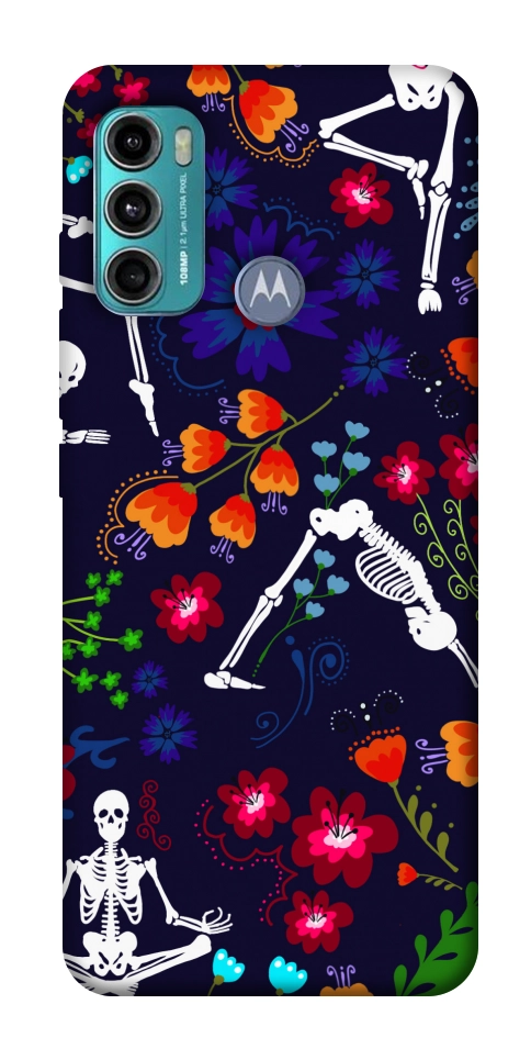 Чехол Yoga skeletons для Motorola Moto G60