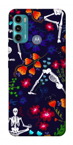 Чохол Yoga skeletons для Motorola Moto G60