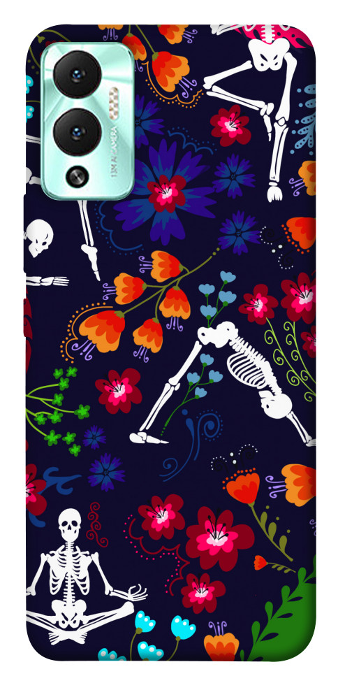 Чехол Yoga skeletons для Infinix Hot 12 Play