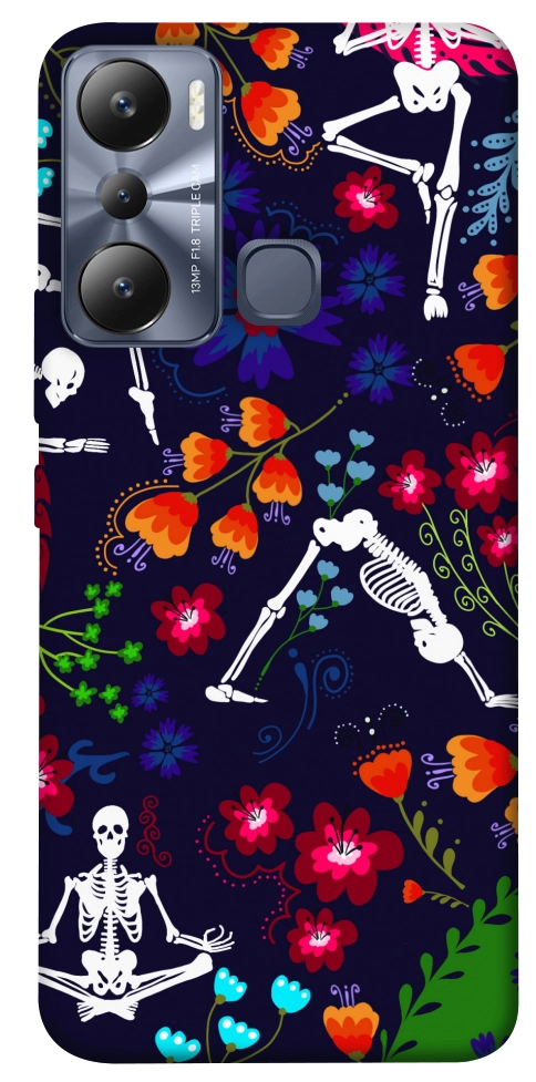 Чехол Yoga skeletons для Infinix Hot 20i