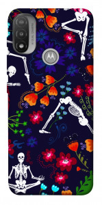 Чехол Yoga skeletons для Мotorola Moto E20