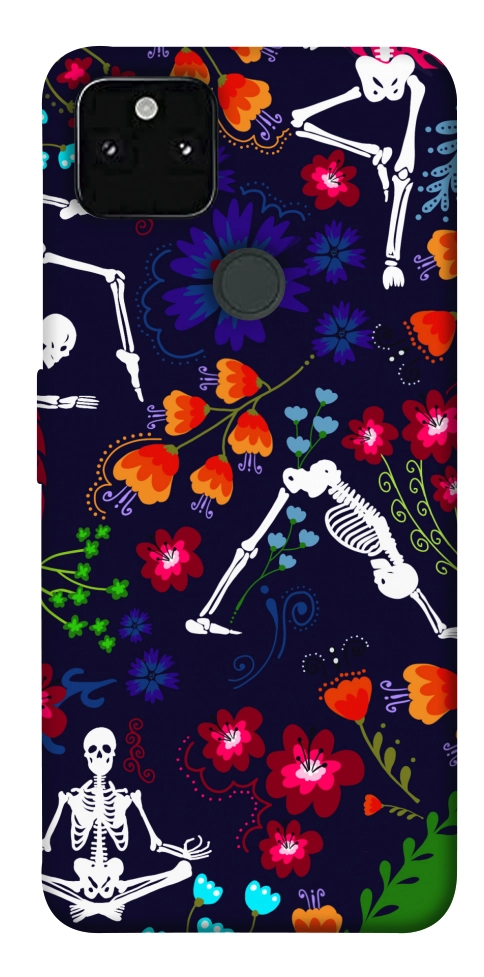 Чехол Yoga skeletons для Google Pixel 5A