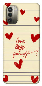 Чохол Love yourself для Nokia G11