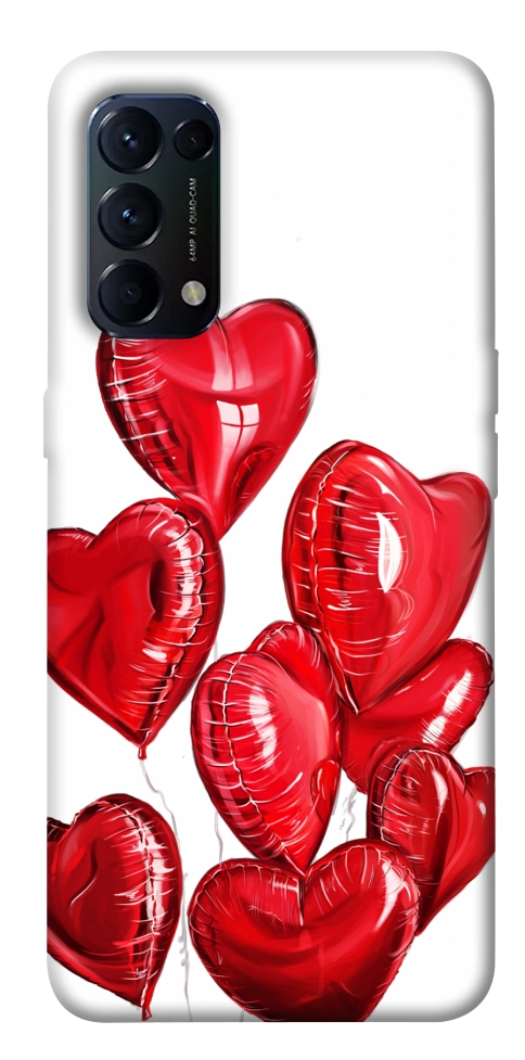 Чохол Heart balloons для Oppo Reno 5 4G