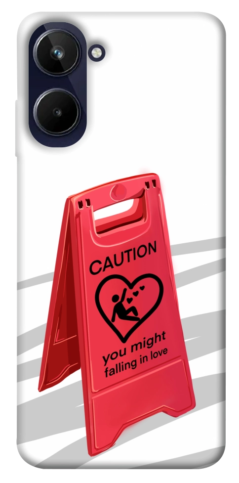 Чохол Caution falling in love для Realme 10 4G