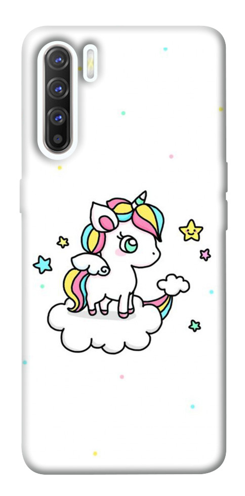 

Чехол Единорог на облаке для Oppo Reno 3 1539891