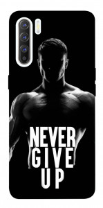 Чехол Never give up для Oppo Reno 3