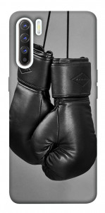 Чехол Черные боксерские перчатки для Oppo Reno 3