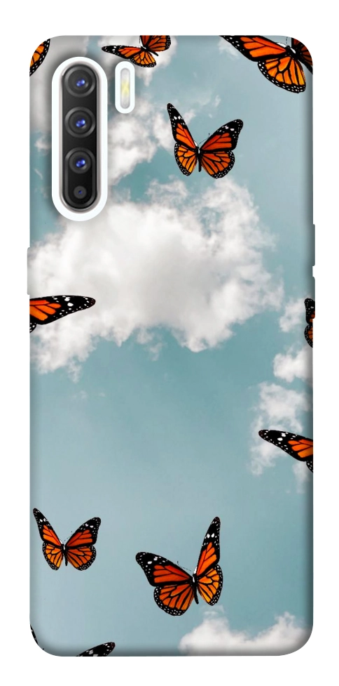 Чехол Summer butterfly для Oppo Reno 3