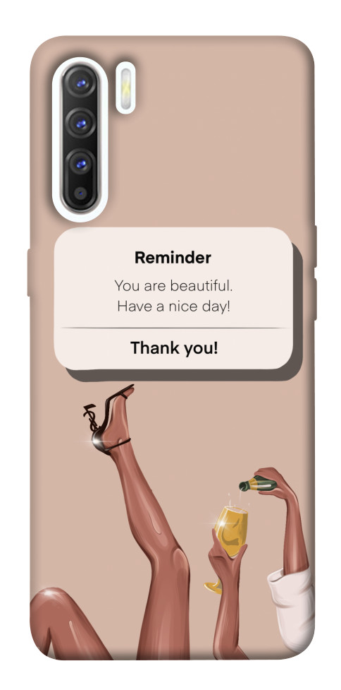

Чехол Beautiful reminder для Oppo Reno 3 1540700