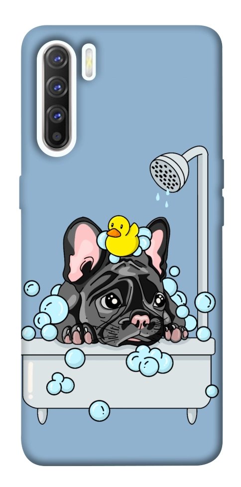 Чехол Dog in shower для Oppo Reno 3