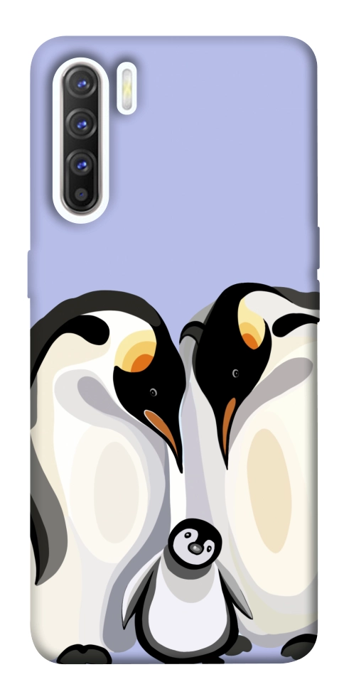 Чехол Penguin family для Oppo Reno 3