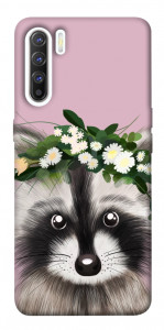 Чехол Raccoon in flowers для Oppo Reno 3