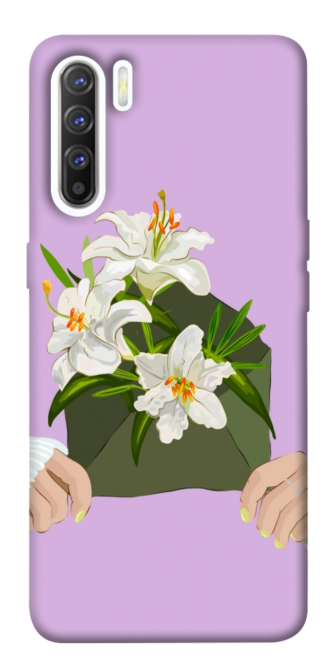 Чехол Flower message для Oppo Reno 3