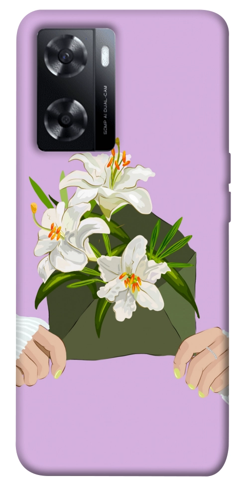 Чехол Flower message для Oppo A77s