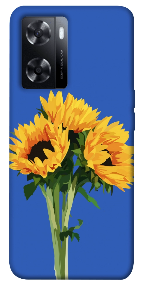 Чехол Bouquet of sunflowers для Oppo A77s