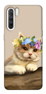 Чехол Cat in flowers для Oppo Reno 3