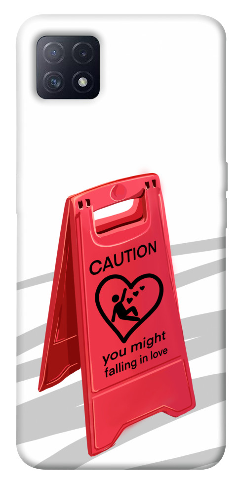 

Чехол Caution falling in love для Oppo A72 5G 1541254