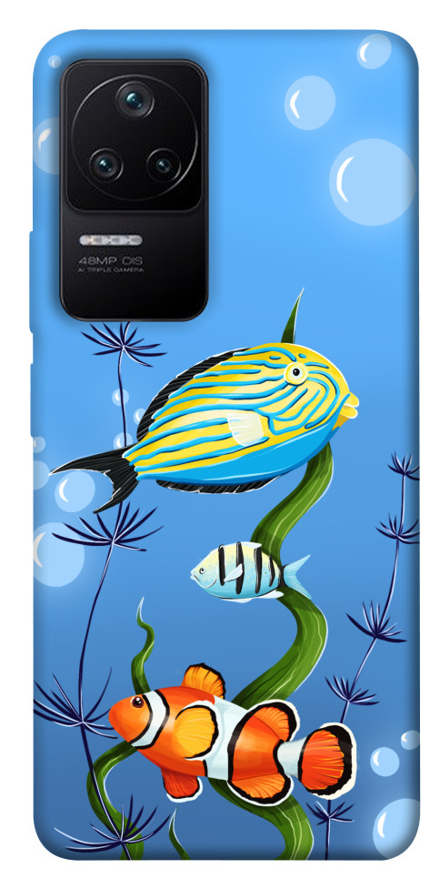 

Чехол Коралловые рыбки для Xiaomi Poco F4 5G 1544576
