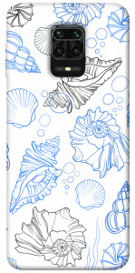 Чехол Морские ракушки для Xiaomi Redmi Note 9 Pro