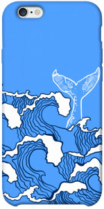 Чехол Голубой кит для iPhone 6 plus (5.5'')