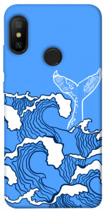 Чехол Голубой кит для Xiaomi Redmi 6 Pro