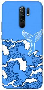 Чехол Голубой кит для Xiaomi Redmi 9