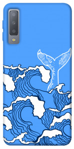 Чехол Голубой кит для Galaxy A7 (2018)