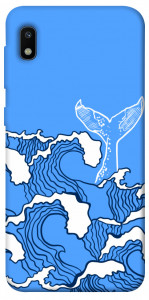 Чехол Голубой кит для Galaxy A10 (A105F)