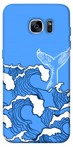 Чехол Голубой кит для Galaxy S7 Edge