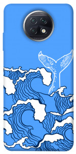 Чехол Голубой кит для Xiaomi Redmi Note 9T