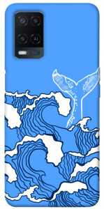 Чехол Голубой кит для Oppo A54 4G