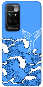 Чехол Голубой кит для Xiaomi Redmi 10