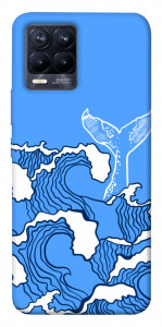Чехол Голубой кит для Realme 8