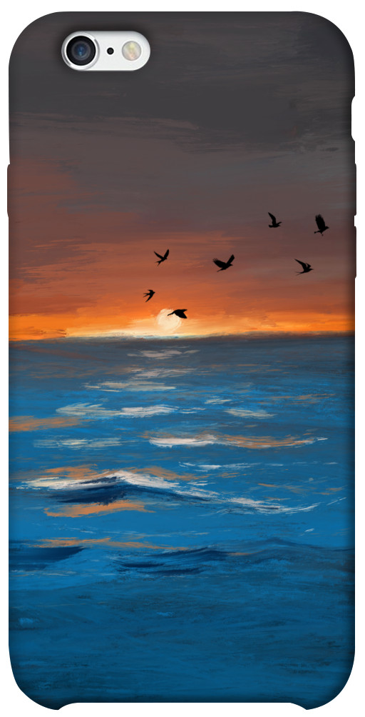 Чехол Закатное море для iPhone 6