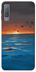 Чехол Закатное море для Galaxy A7 (2018)