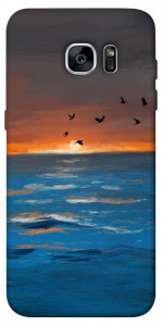 Чехол Закатное море для Galaxy S7 Edge