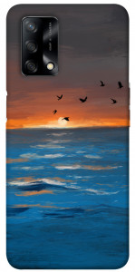 Чехол Закатное море для Oppo A74 4G